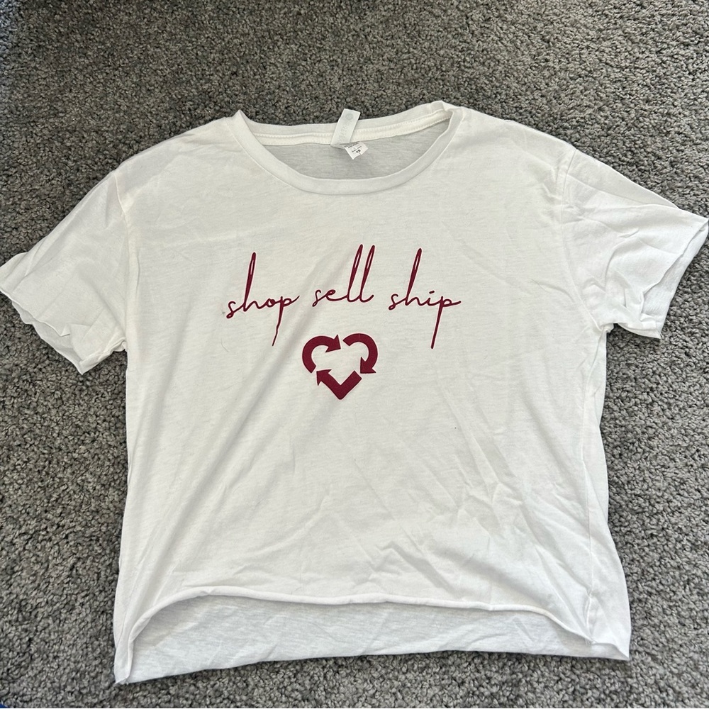 Shop Sell Ship Crop Graphic Tee